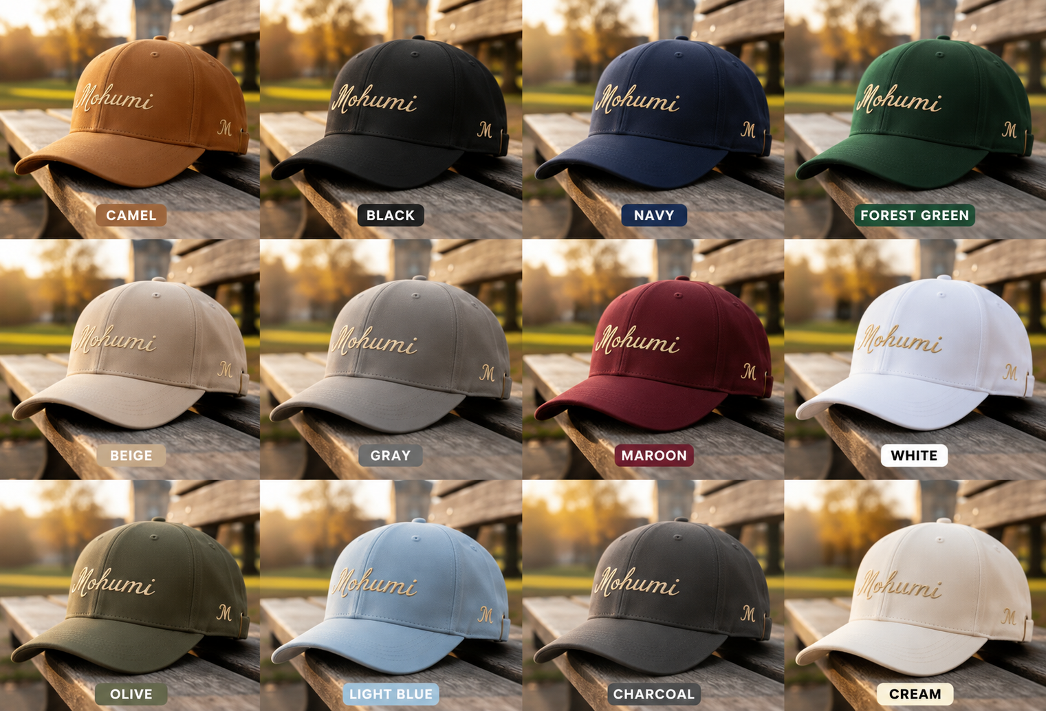 MOHUMI cap colourway study